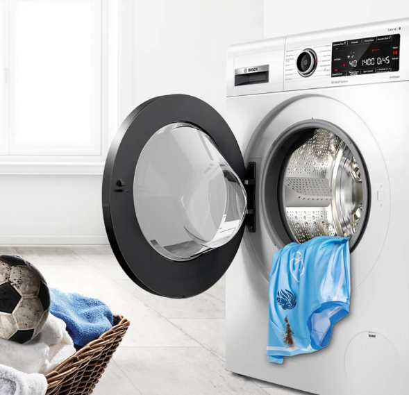 The appropriate wash cycle for your clothes depending on the stain.